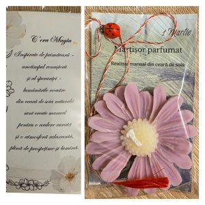 Mărțișor Margareta parfumata Roz